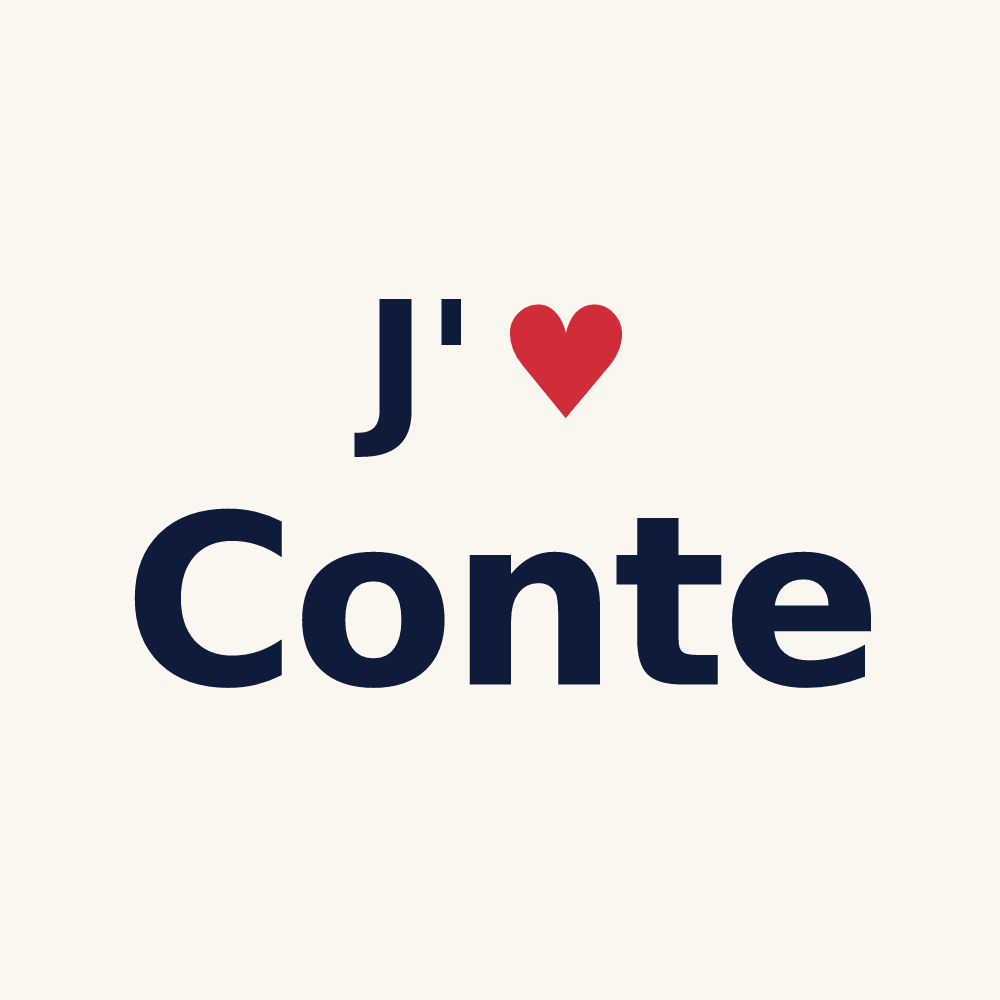 Tasse personnalisée Conte — design J'aime Conte