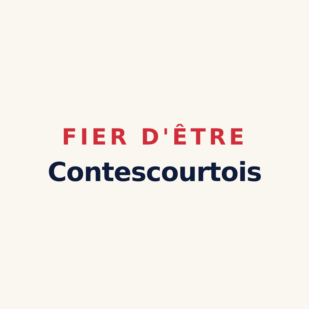 Tasse « Fier d'être Contescourtois » — design pour Contescourt