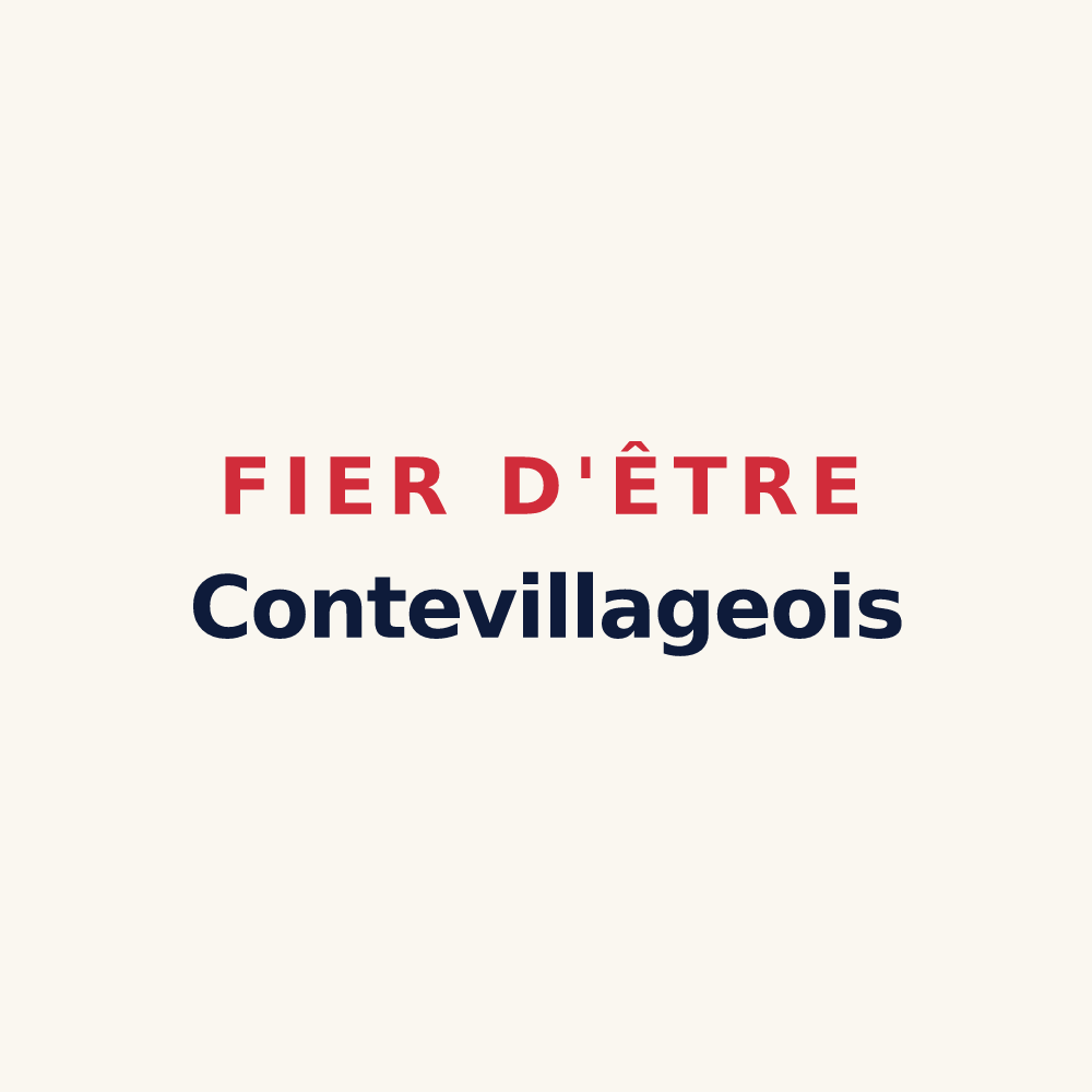 Tasse « Fier d'être Contevillageois » — design pour Conteville