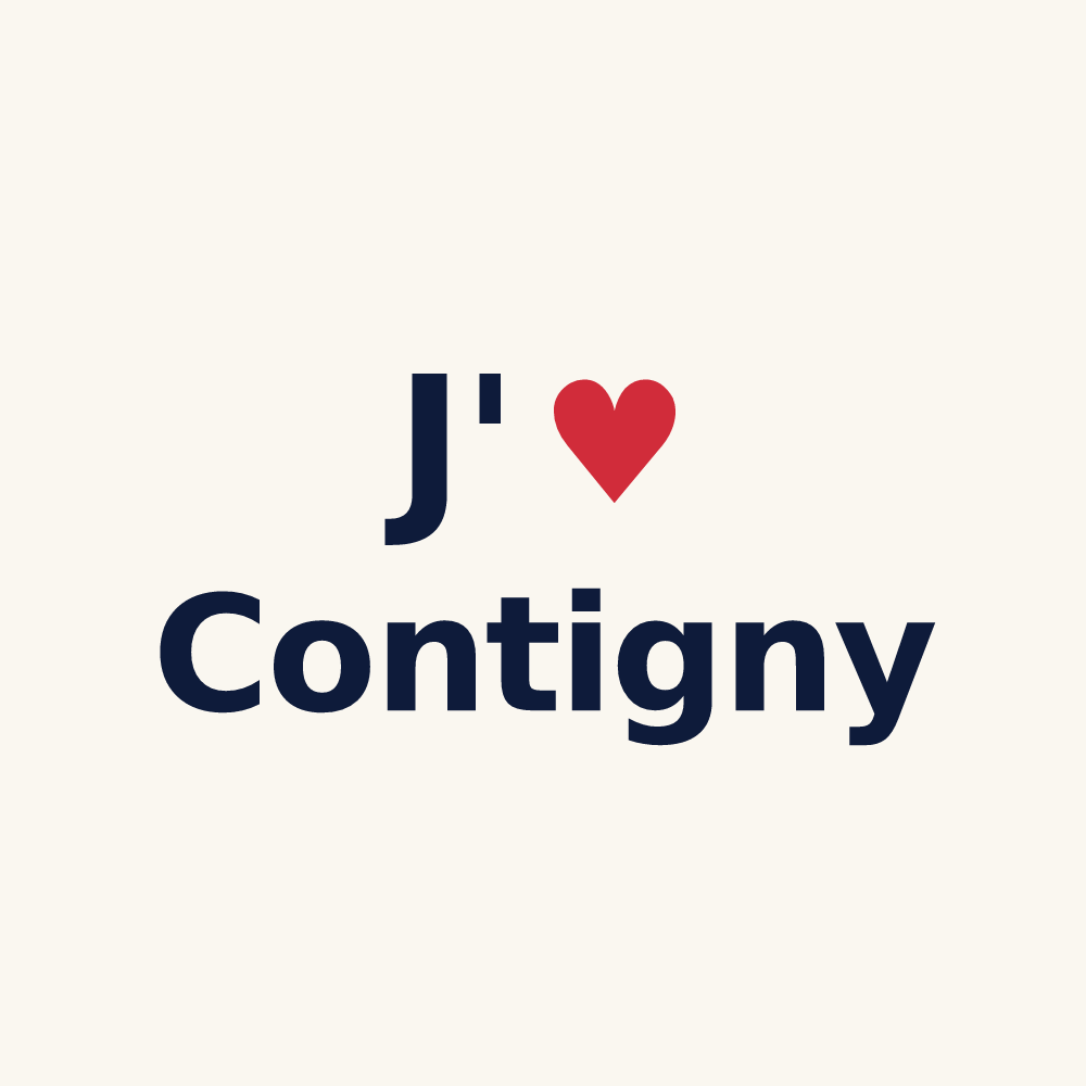 Tasse personnalisée Contigny — design J'aime Contigny