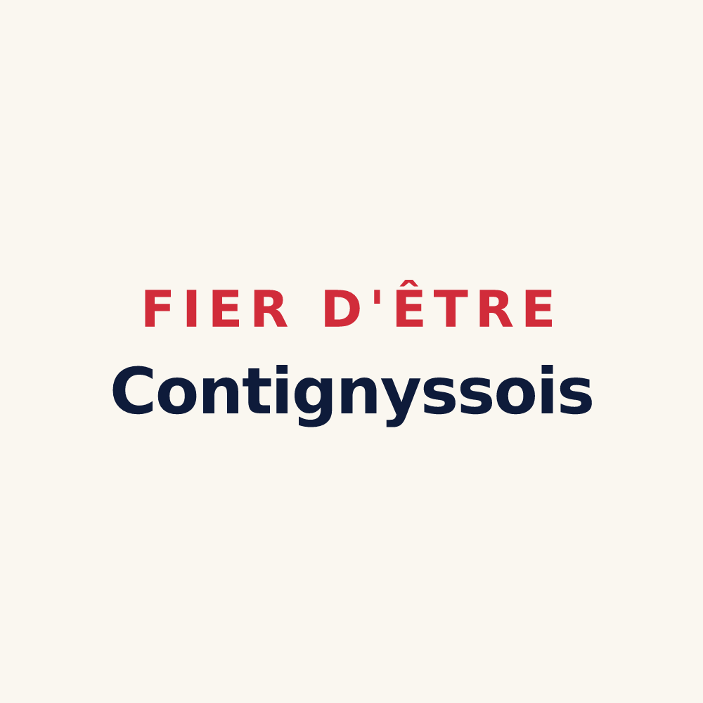 Tasse « Fier d'être Contignyssois » — design pour Contigny