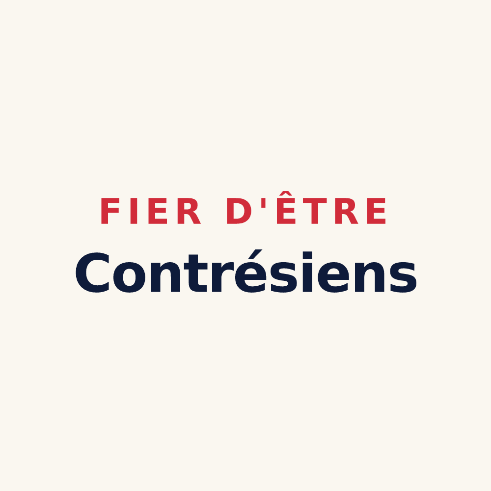 Tasse « Fier d'être Contrésiens » — design pour Contré