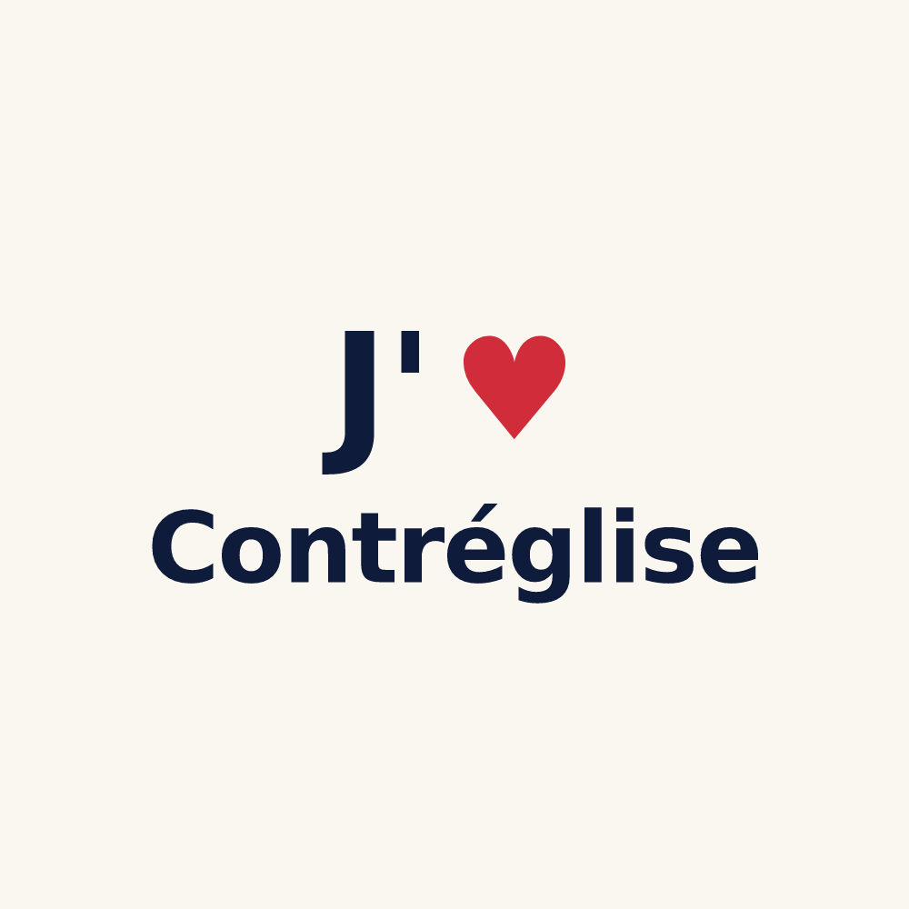 Tasse personnalisée Contréglise — design J'aime Contréglise