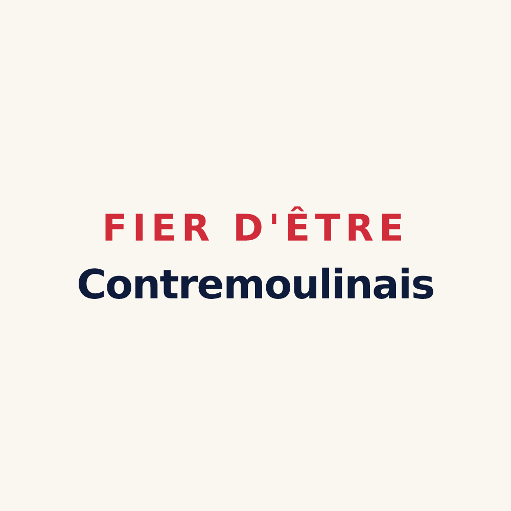 Tasse « Fier d'être Contremoulinais » — design pour Contremoulins