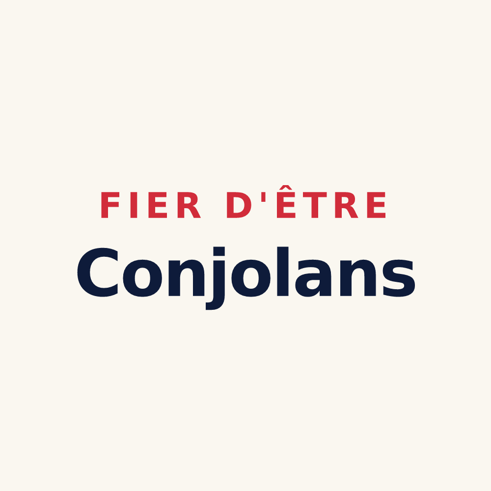 Tasse « Fier d'être Conjolans » — design pour Conzieu