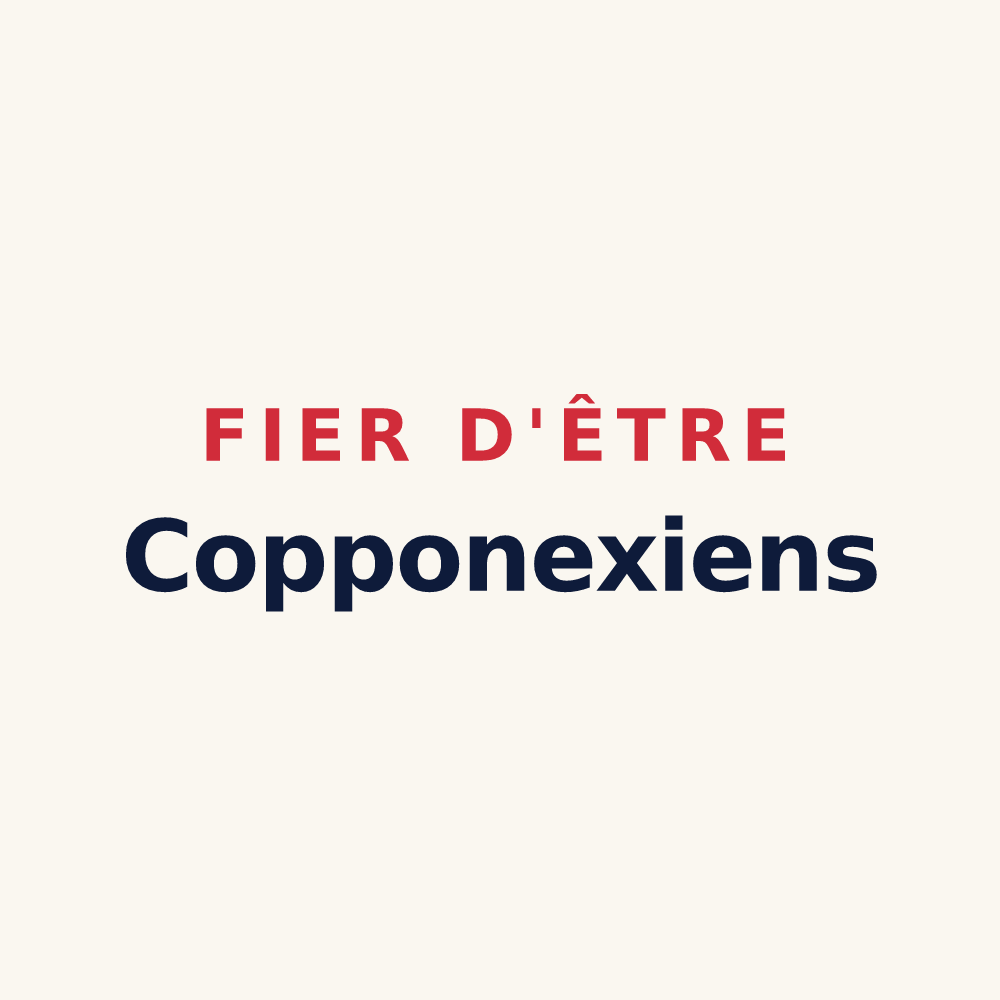 Tasse « Fier d'être Copponexiens » — design pour Copponex