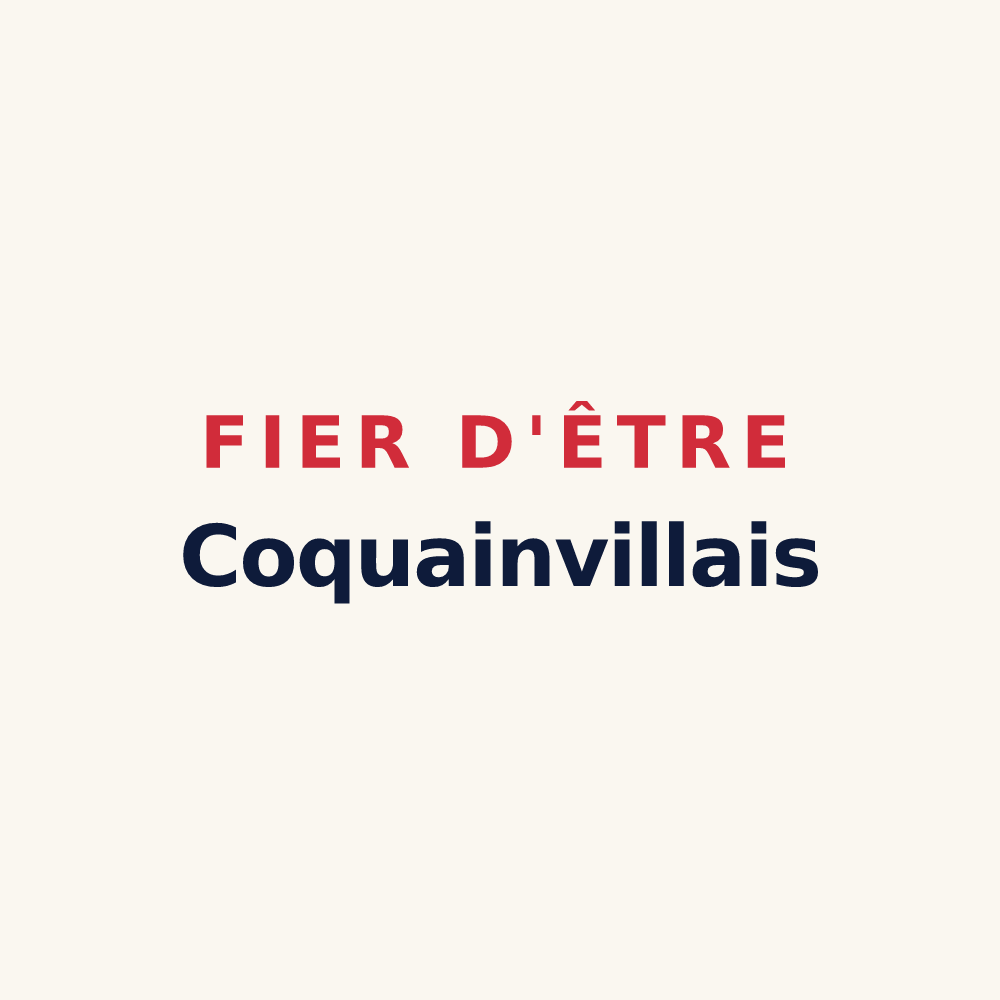 Tasse « Fier d'être Coquainvillais » — design pour Coquainvilliers