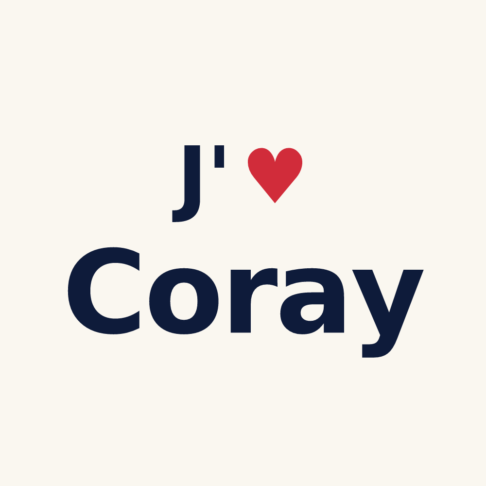 Tasse personnalisée Coray — design J'aime Coray