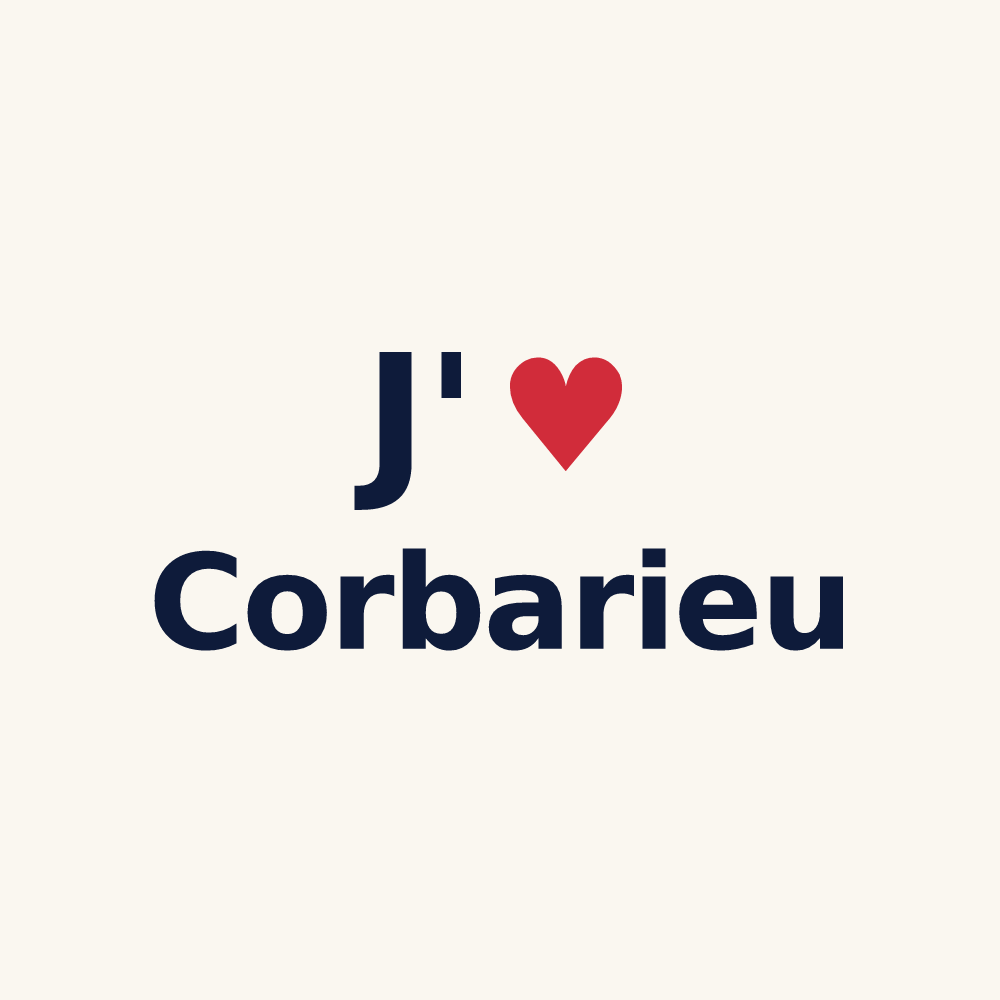 Tasse personnalisée Corbarieu — design J'aime Corbarieu