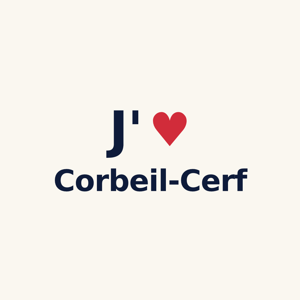 Tasse personnalisée Corbeil-Cerf — design J'aime Corbeil-Cerf