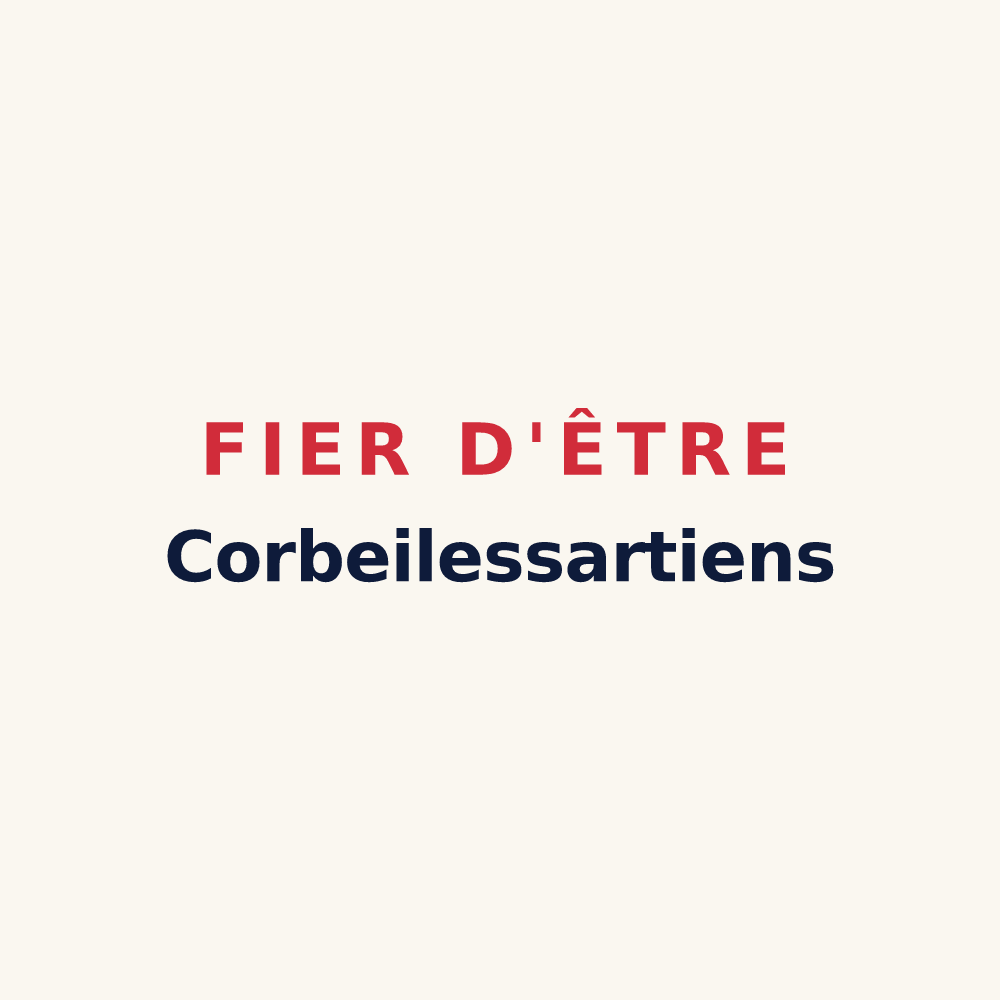 Tasse « Fier d'être Corbeilessartiens » — design pour Corbeil-Cerf