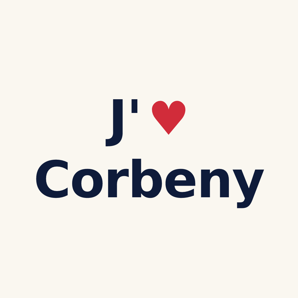 Tasse personnalisée Corbeny — design J'aime Corbeny