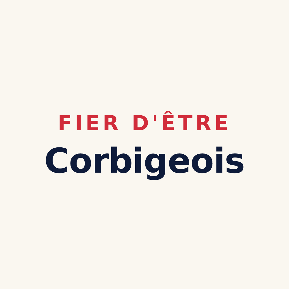 Tasse « Fier d'être Corbigeois » — design pour Corbigny
