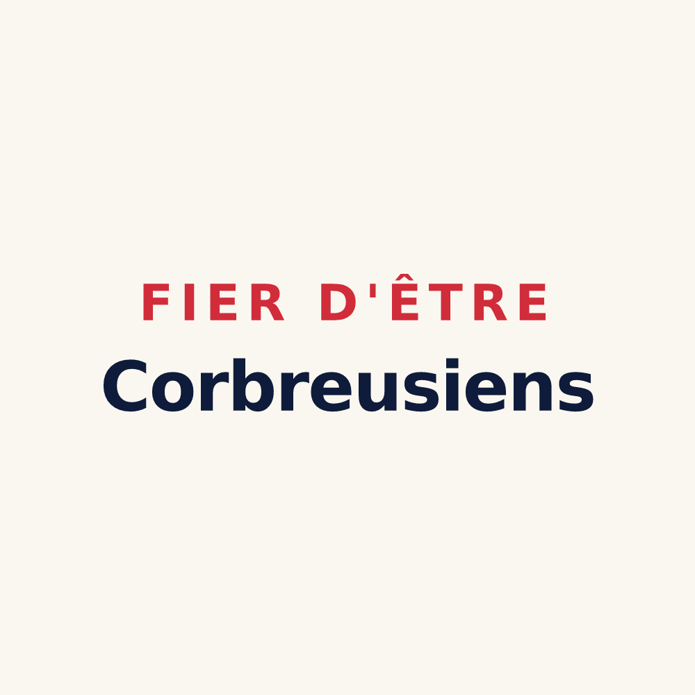 Tasse « Fier d'être Corbreusiens » — design pour Corbreuse