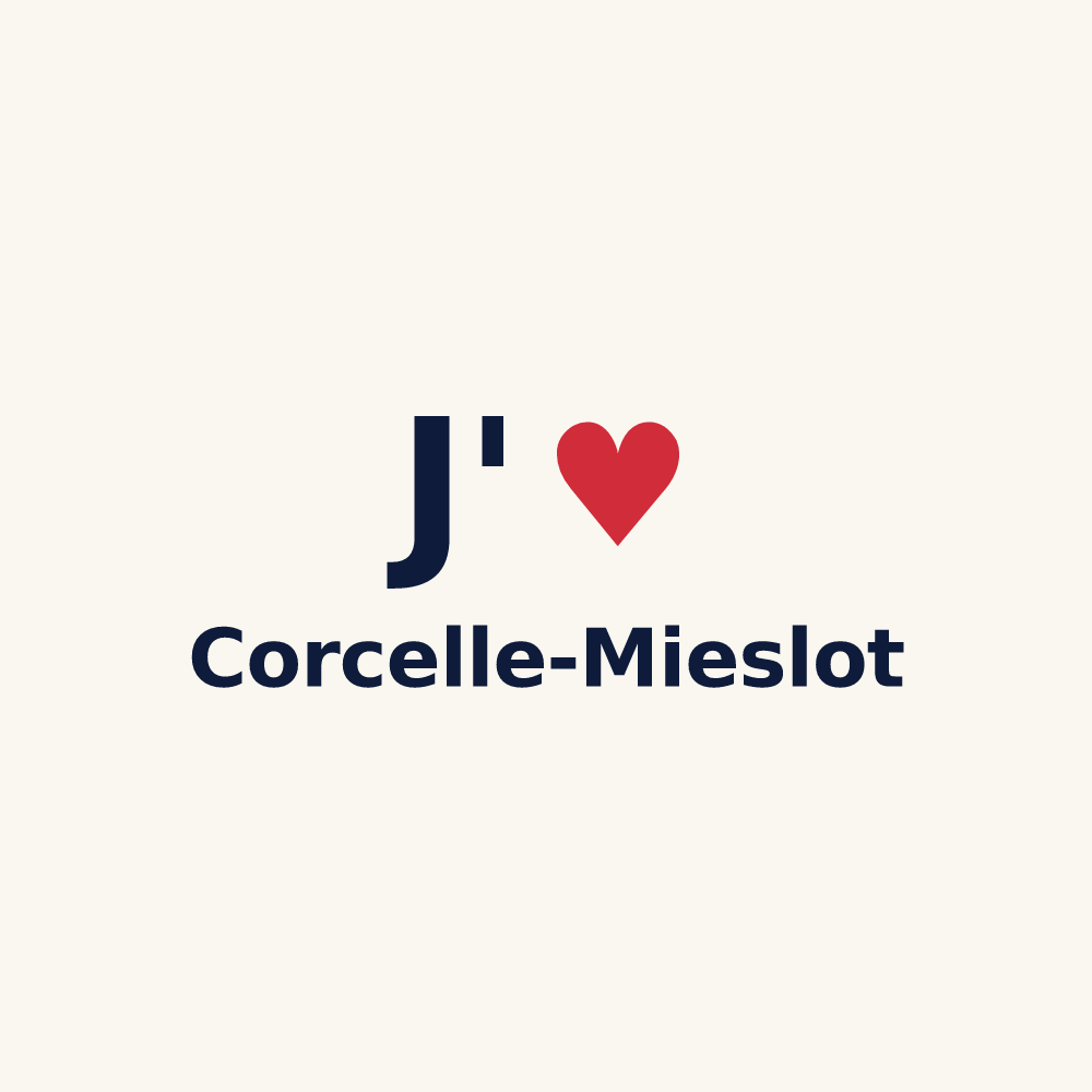 Tasse personnalisée Corcelle-Mieslot — design J'aime Corcelle-Mieslot
