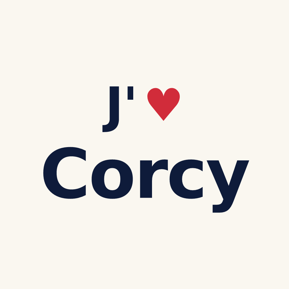 Tasse personnalisée Corcy — design J'aime Corcy