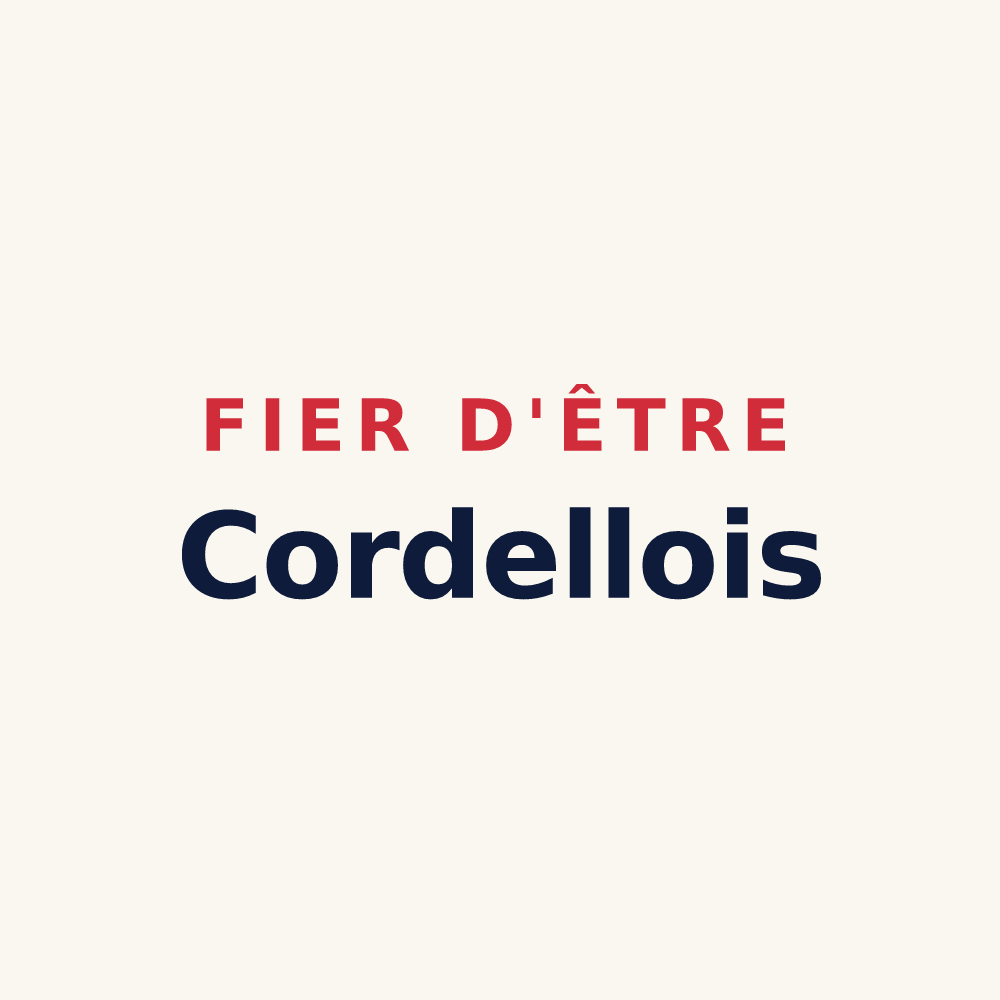 Tasse « Fier d'être Cordellois » — design pour Cordelle