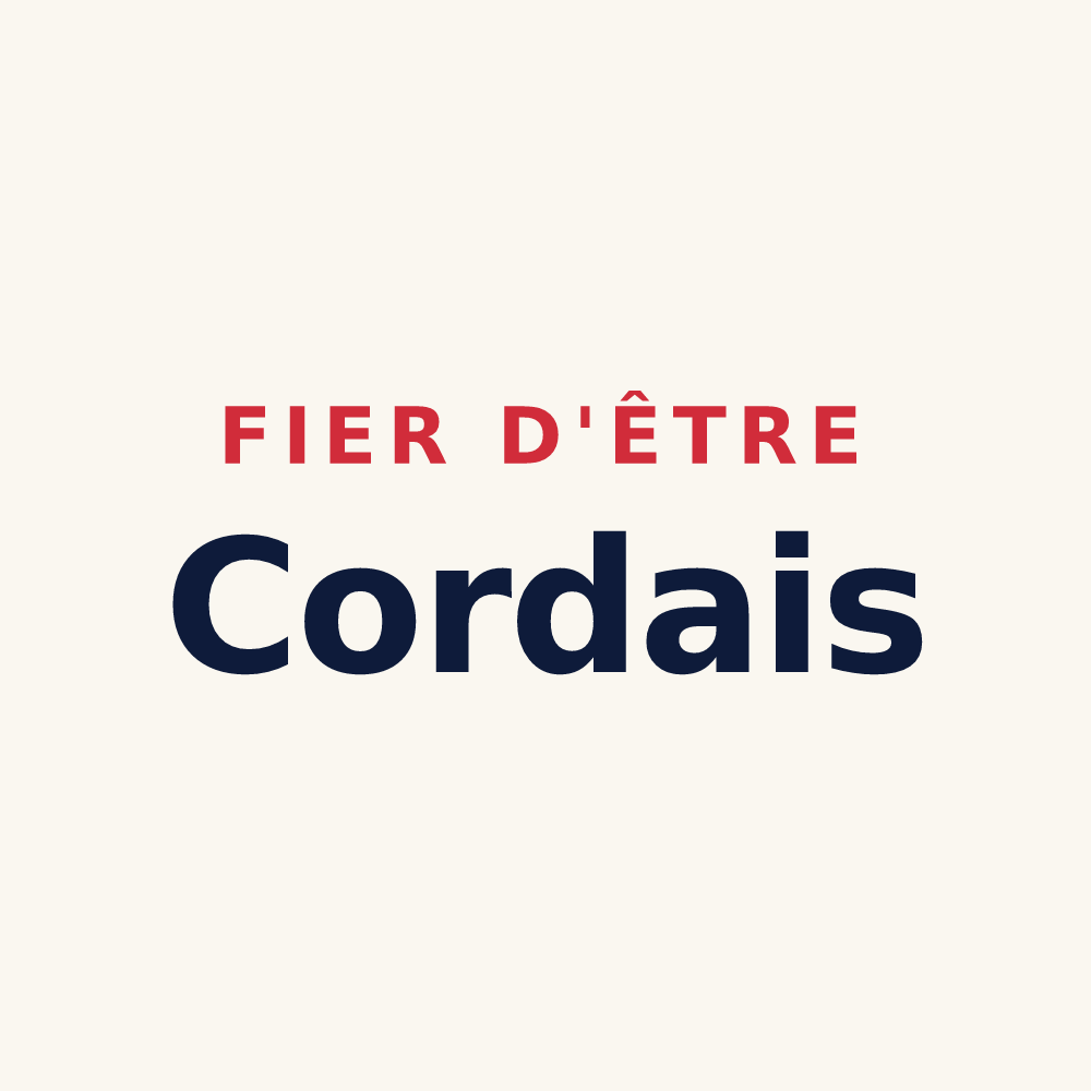 Tasse « Fier d'être Cordais » — design pour Cordes-sur-Ciel