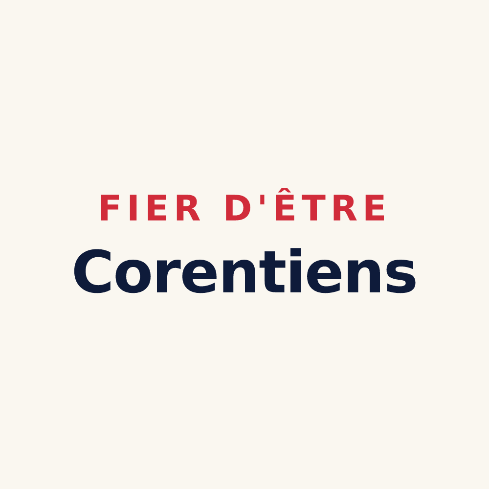 Tasse « Fier d'être Corentiens » — design pour Coren