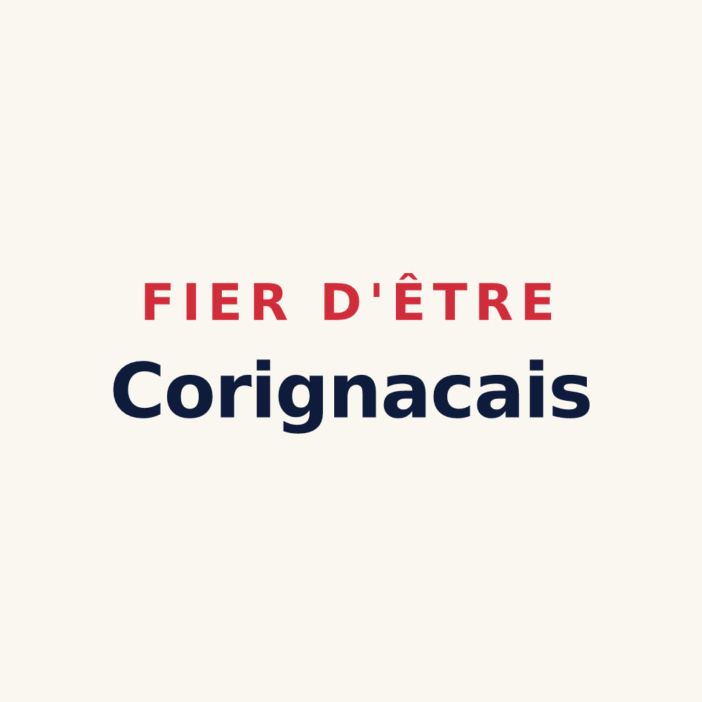 Tasse « Fier d'être Corignacais » — design pour Corignac