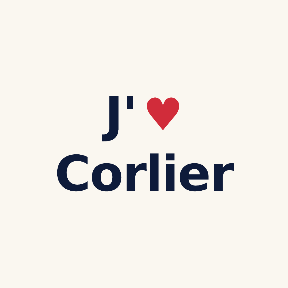 Tasse personnalisée Corlier — design J'aime Corlier