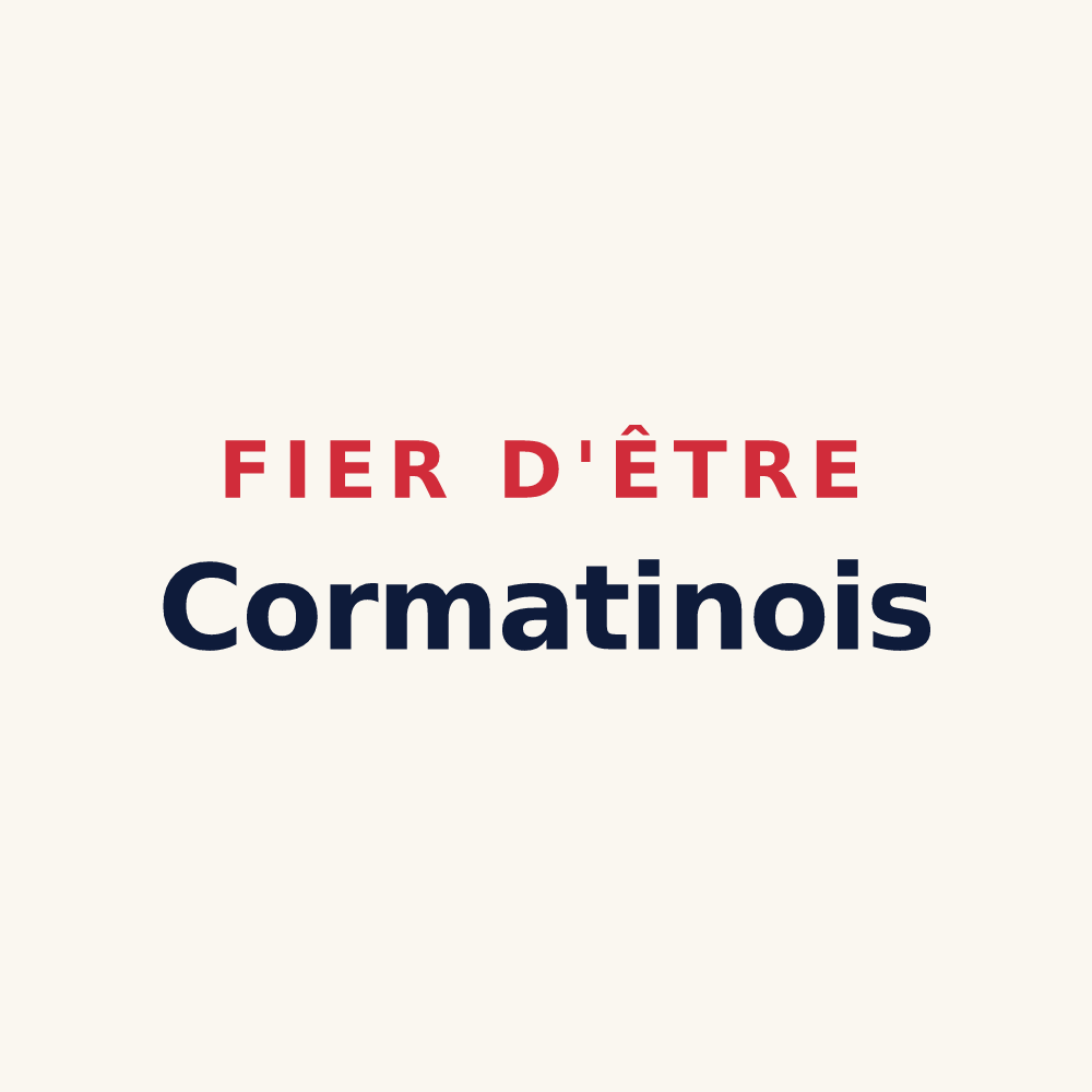 Tasse « Fier d'être Cormatinois » — design pour Cormatin