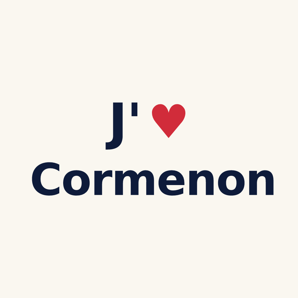 Tasse personnalisée Cormenon — design J'aime Cormenon