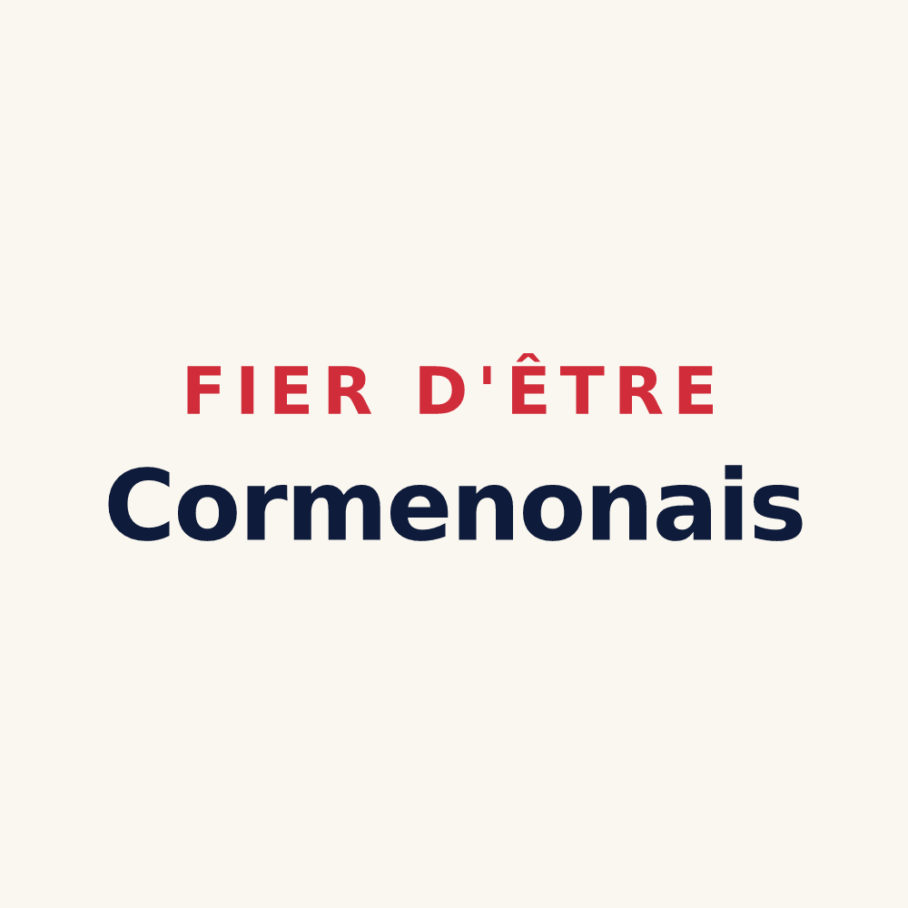Tasse « Fier d'être Cormenonais » — design pour Cormenon