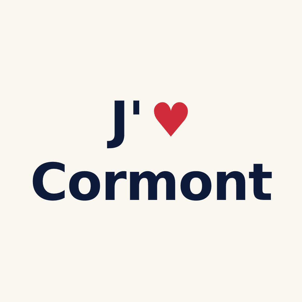 Tasse personnalisée Cormont — design J'aime Cormont