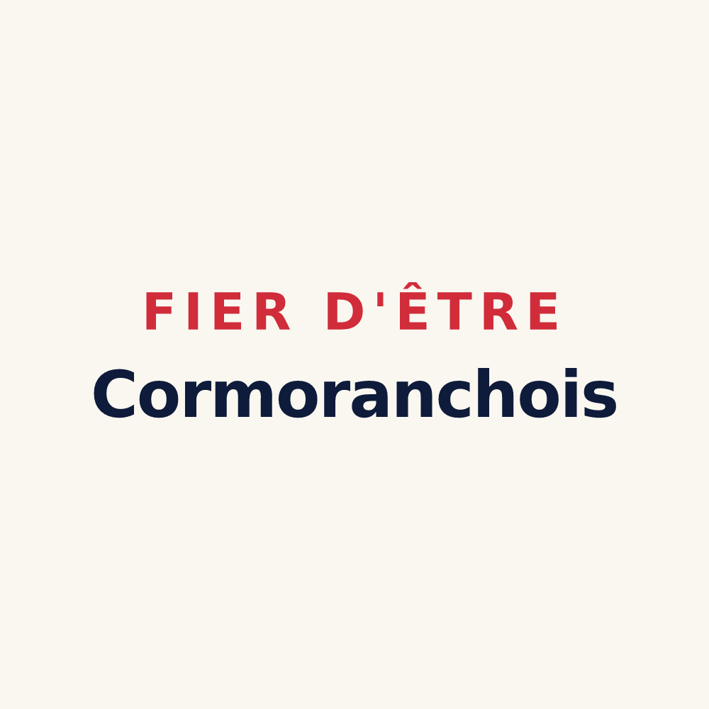 Tasse « Fier d'être Cormoranchois » — design pour Cormoranche-sur-Saône