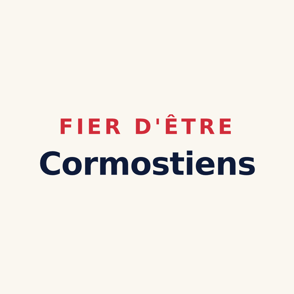 Tasse « Fier d'être Cormostiens » — design pour Cormost