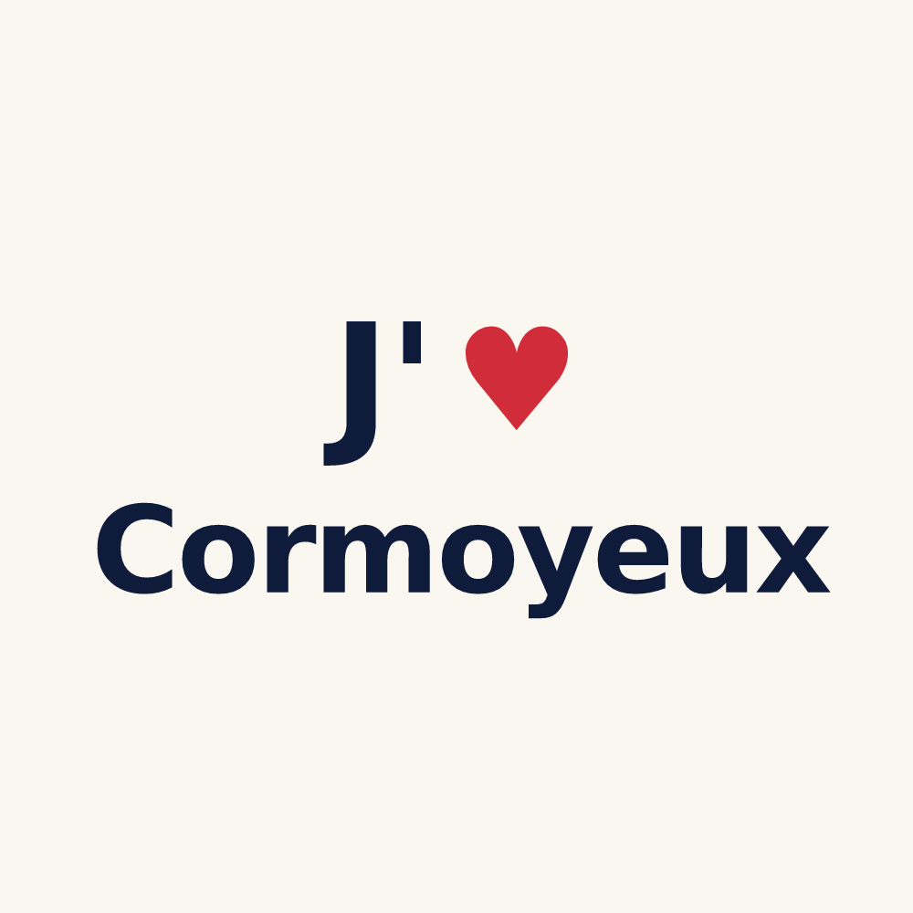 Tasse personnalisée Cormoyeux — design J'aime Cormoyeux