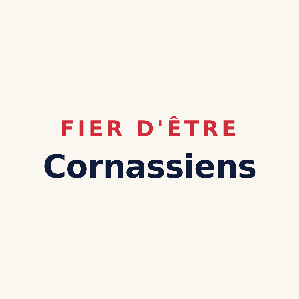 Tasse « Fier d'être Cornassiens » — design pour Cornas
