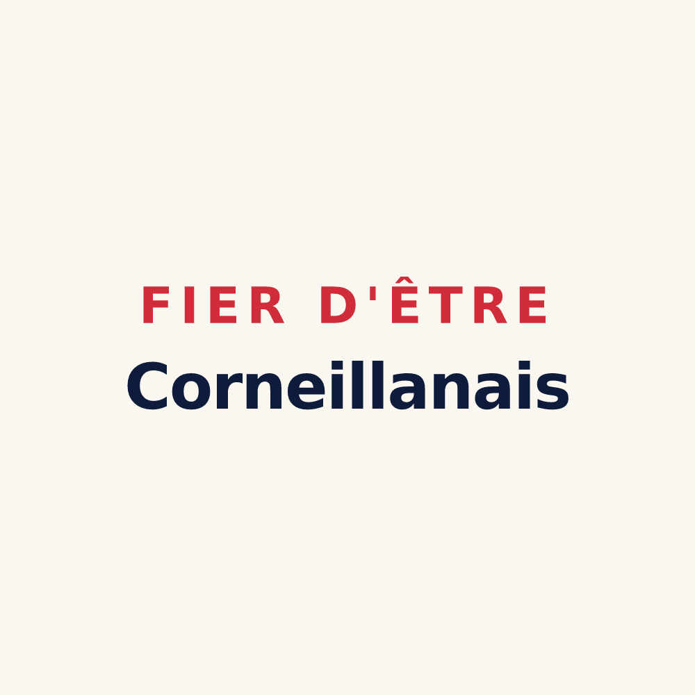 Tasse « Fier d'être Corneillanais » — design pour Corneilla-la-Rivière