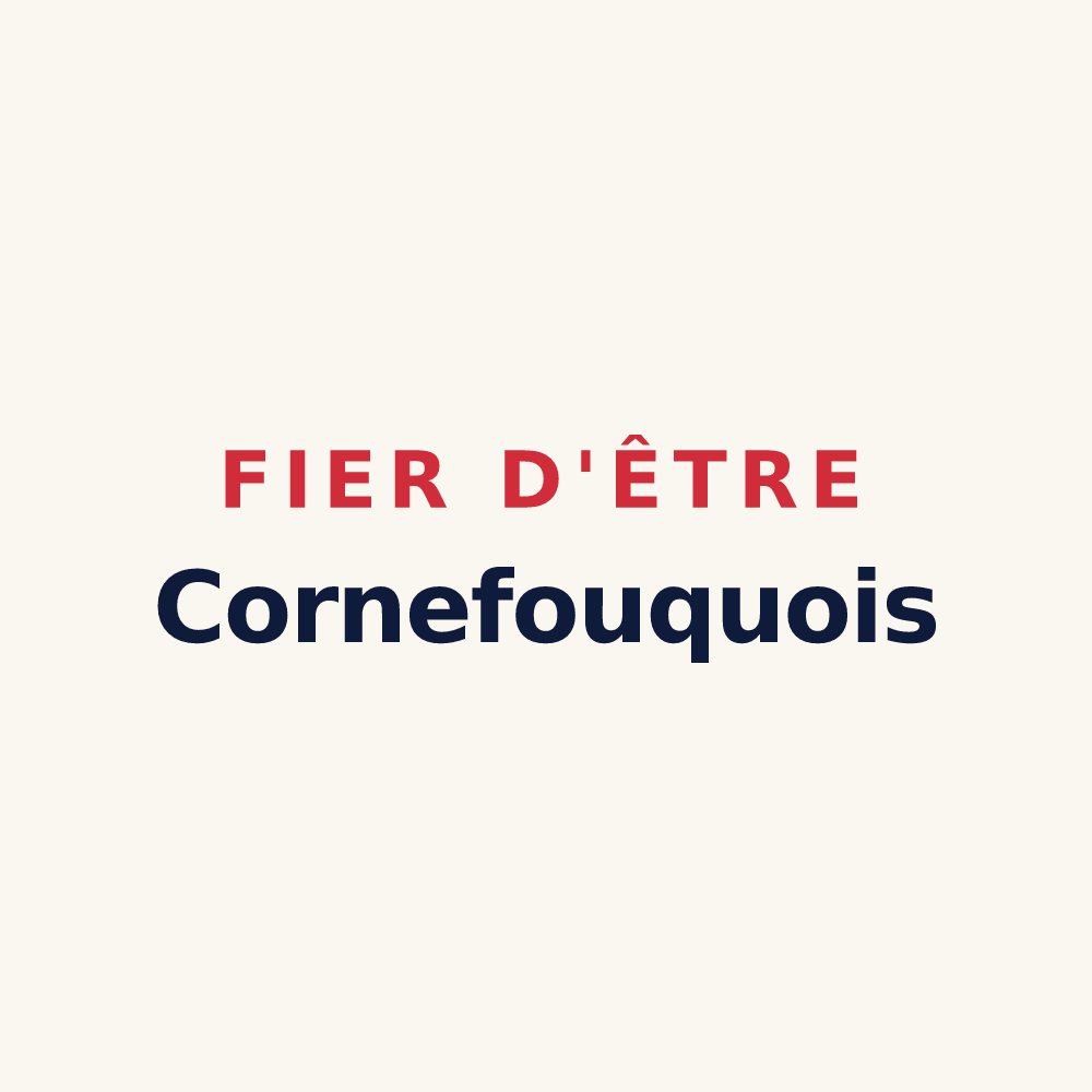 Tasse « Fier d'être Cornefouquois » — design pour Corneville-la-Fouquetière