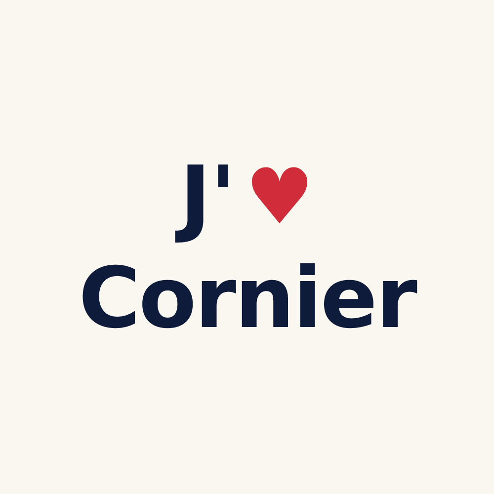 Tasse personnalisée Cornier — design J'aime Cornier