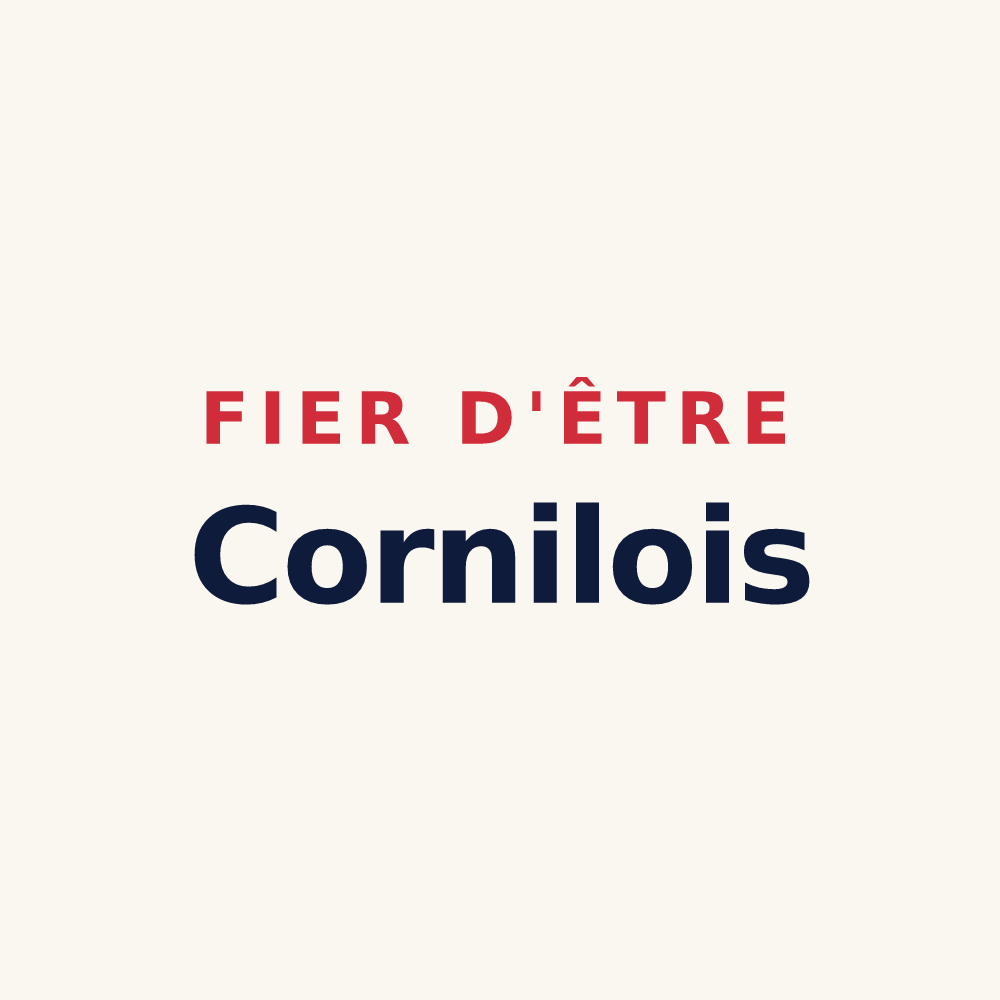 Tasse « Fier d'être Cornilois » — design pour Cornil