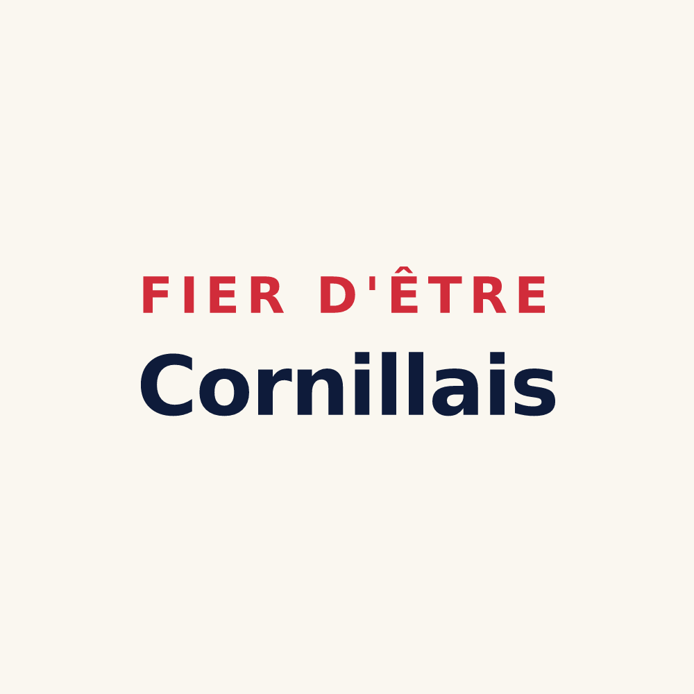 Tasse « Fier d'être Cornillais » — design pour Cornille