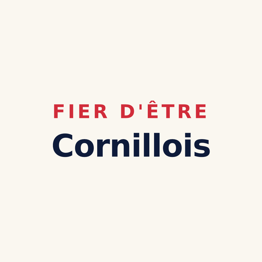 Tasse « Fier d'être Cornillois » — design pour Cornillé-les-Caves