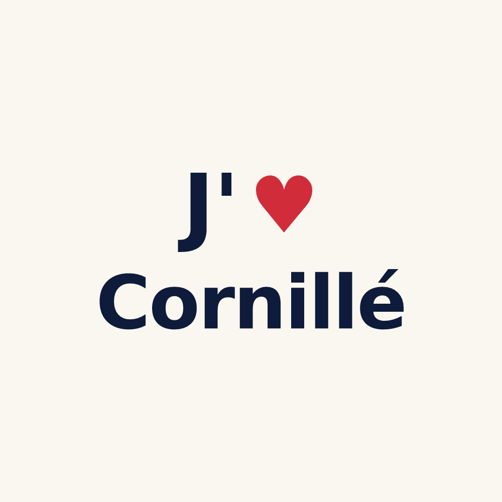 Tasse personnalisée Cornillé — design J'aime Cornillé