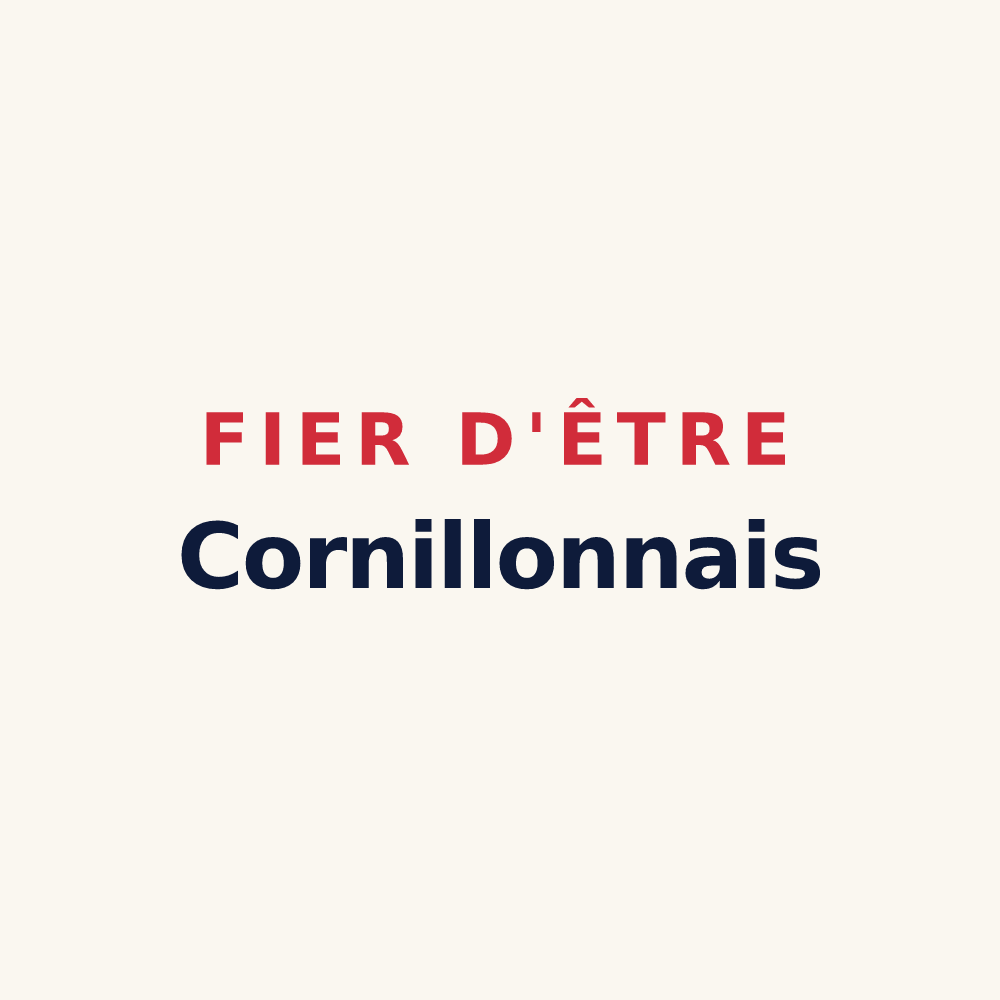 Tasse « Fier d'être Cornillonnais » — design pour Cornillon-en-Trièves