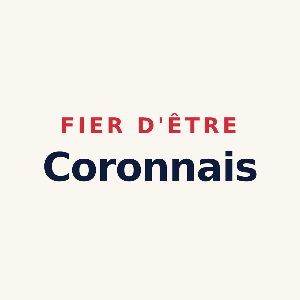 Tasse « Fier d'être Coronnais » — design pour Coron