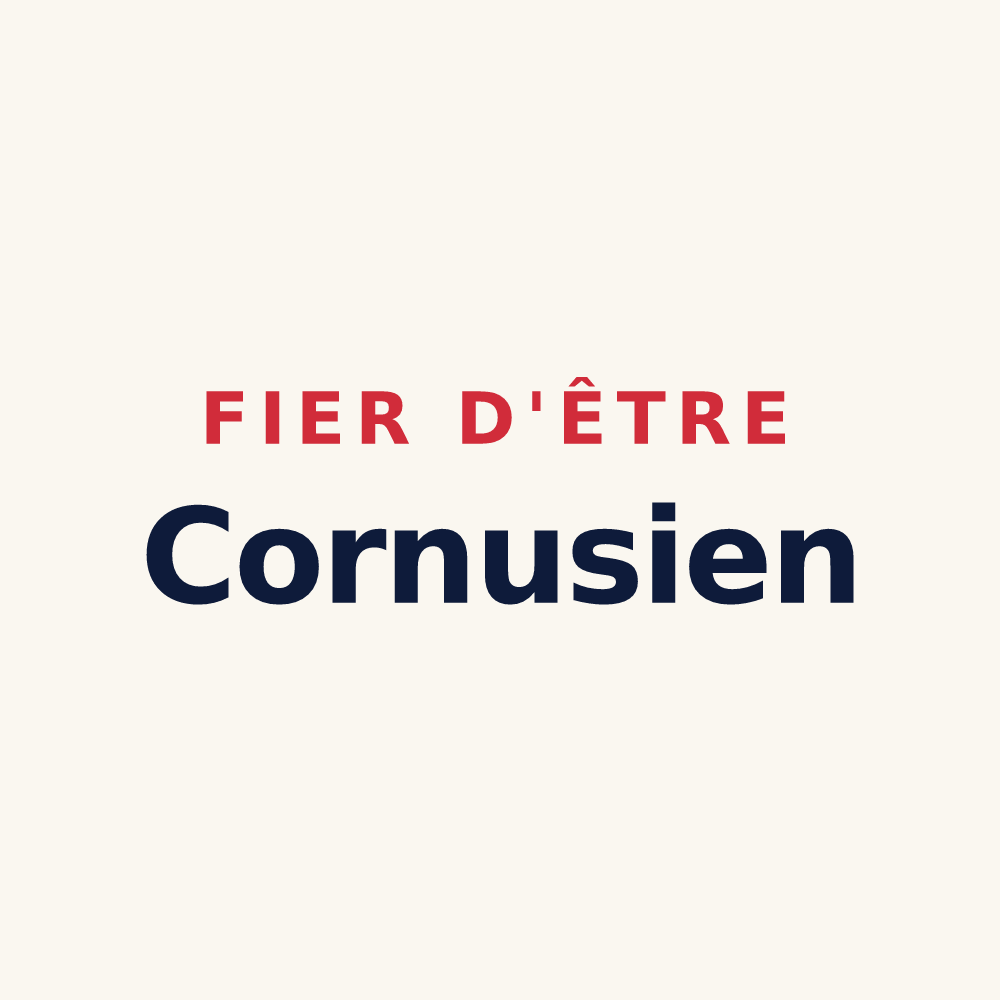 Tasse « Fier d'être Cornusien » — design pour Corps-Nuds