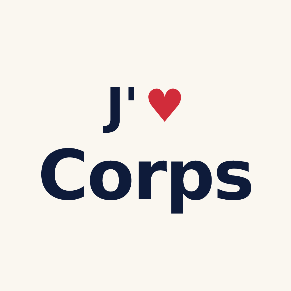 Tasse personnalisée Corps — design J'aime Corps