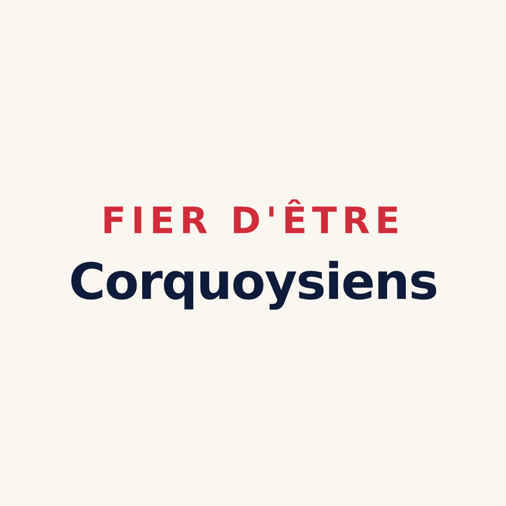 Tasse « Fier d'être Corquoysiens » — design pour Corquoy
