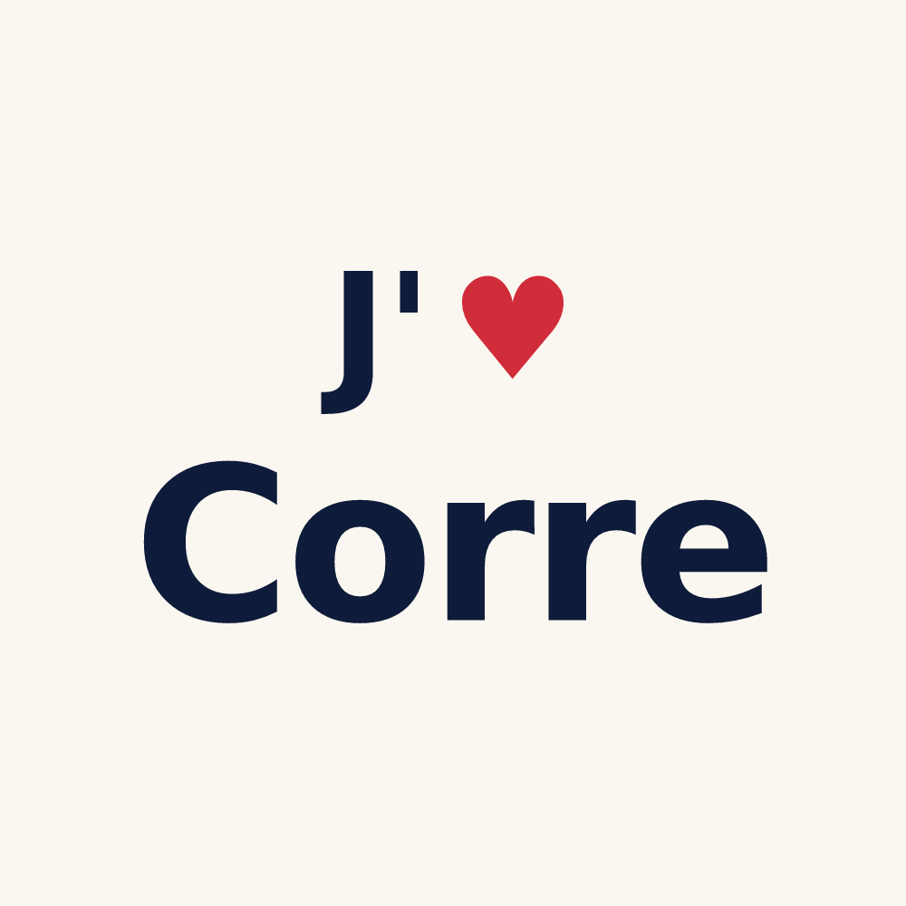 Tasse personnalisée Corre — design J'aime Corre