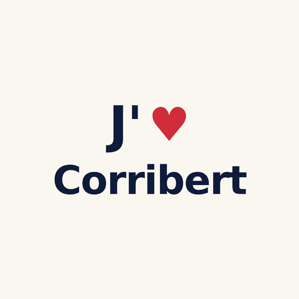 Tasse personnalisée Corribert — design J'aime Corribert