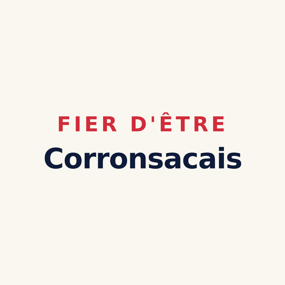 Tasse « Fier d'être Corronsacais » — design pour Corronsac