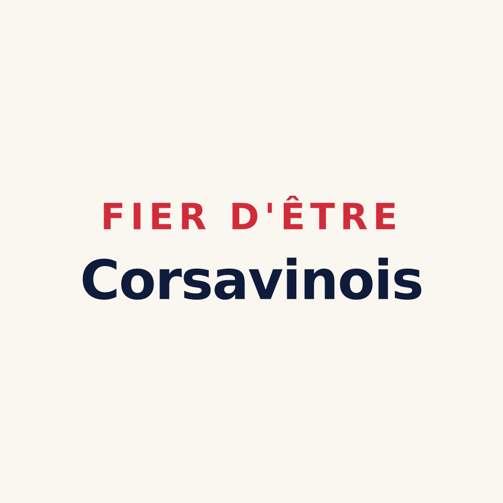 Tasse « Fier d'être Corsavinois » — design pour Corsavy