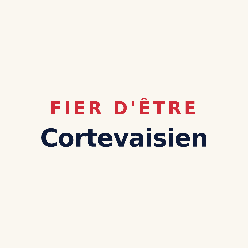 Tasse « Fier d'être Cortevaisien » — design pour Cortevaix